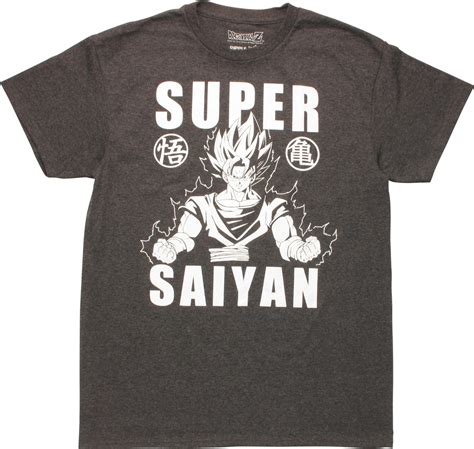 80s & 90s dragon ball art. Dragon Ball Z Goku Super Saiyan Words T-Shirt