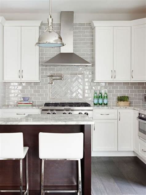 Light gray 3x6 glass subway tiles. Older House Renovation Before and After | Kitchen ...