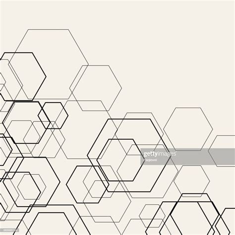 Abstract Hexagon Pattern Background Vector Art Getty Images