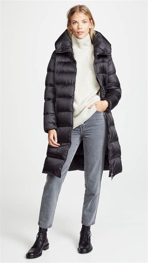 Add Down Long Down Coat | Long down coat, Puffer jacket women, Down coat