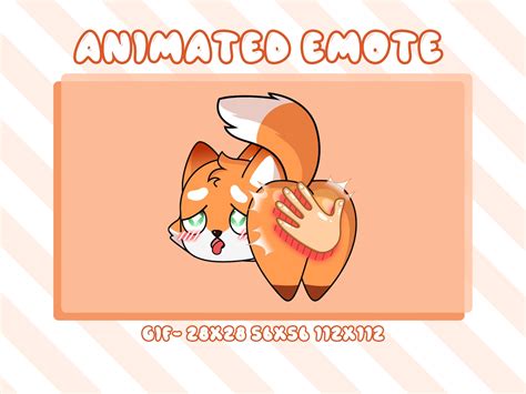 Ahegao Emote Slap Fox Heart Butt Ahegao Animated Twitch Emote Funny