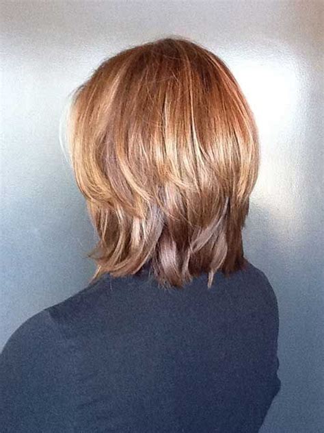 9 Perfect Shoulder Length Layered Hairstyles Back View