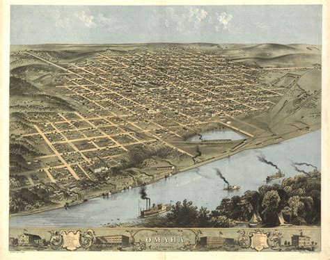 Historical Map Of Omaha Ne 1868