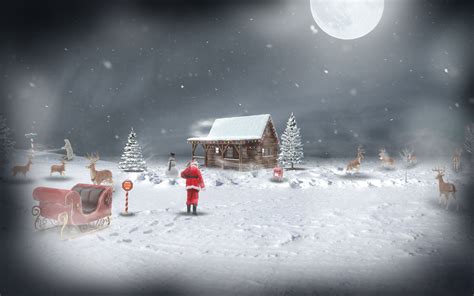 Santa North Pole Christmas Winter Snow Holiday Photo Manipulation