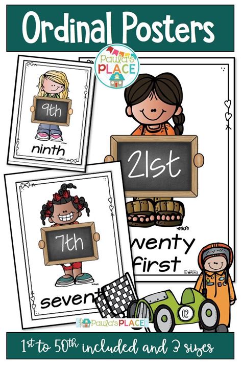 Ordinal Number Posters Math Place Value Australian Curriculum Teachers