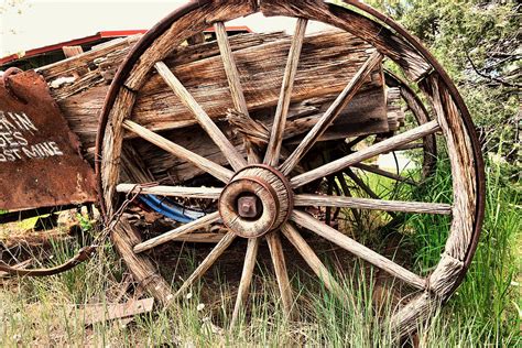 Old Wagon Wheel Photograph By Jeff Swan Pixels