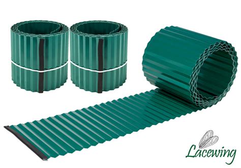 Lawn edges can still be of use when protecting your crops from critters and other small. Pack of 2x 5m Galvanised Lawn Edging Rolls - Green - H16 ...