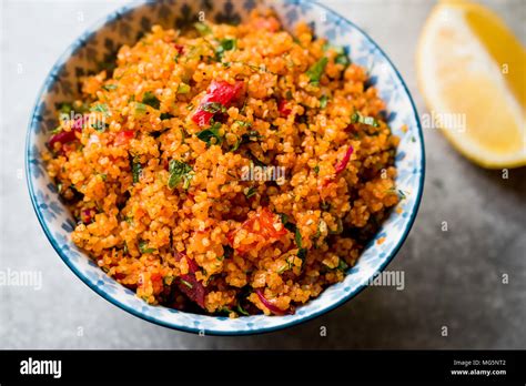 Turkish Traditional Bulgur Salad Kisir Organic Food Stock Photo Alamy