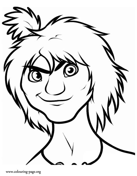93 the croods coloring pages. The Croods - Guy, a nomad caveboy coloring page