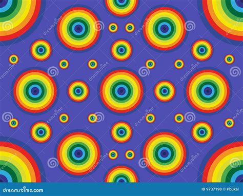 Rainbow Circles Stock Vector Illustration Of Pattern 9737198