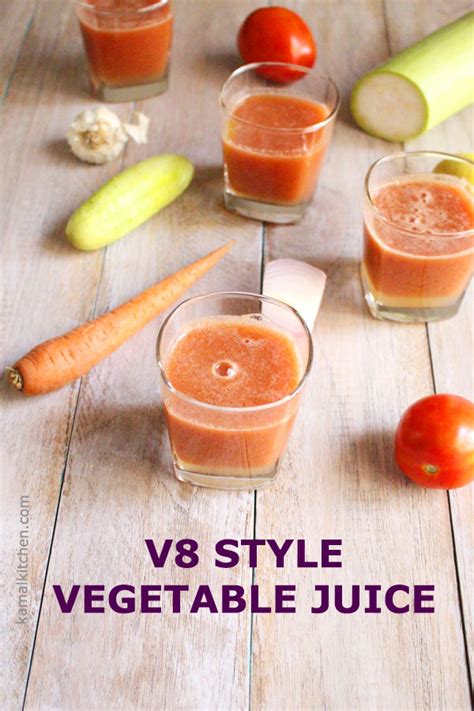 Check out these 5 healthy juice recipes that taste great and will make you feel good. Vegetable Juice Recipe for a Healthy 2017 - KamalKitchen