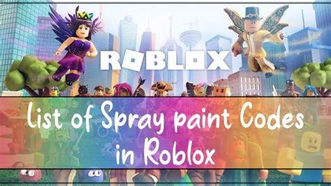 440 Roblox Spray Paint Codes February 2024 Working Ids