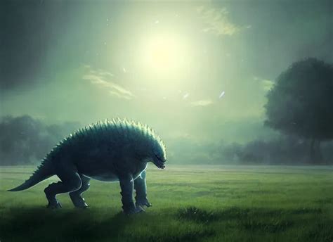 A Large Hybrid Animal Alien Kaiju Creature Walking Stable Diffusion