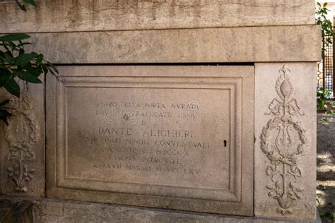 the monumental tomb of the most famous italian poet dante alighieri in ravenna editorial