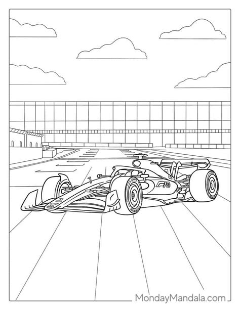 Ferrari F1 Coloring Pages