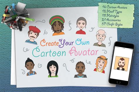 Create Your Own Cartoon Avatar By Sharkandcroc Co Thehungryjpeg