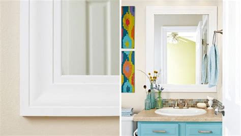 How To Frame A Bathroom Mirror With Molding Rispa