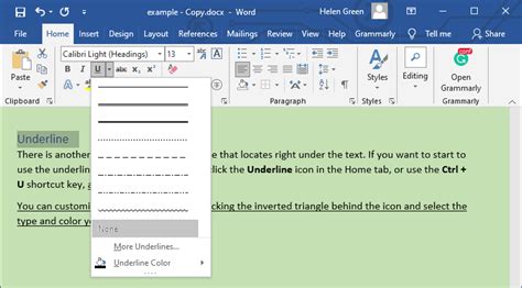How To Create Line In Word