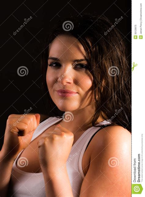 Beautiful Female Boxer Stock Image Image Of Martial