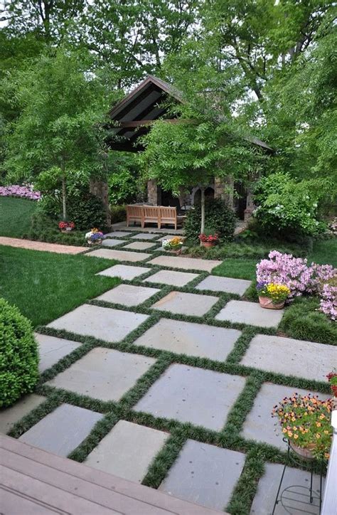 It can be used for alarm, headstone, interfaces and other construction. Flowering ground cover between flagstone pavers 35 ...