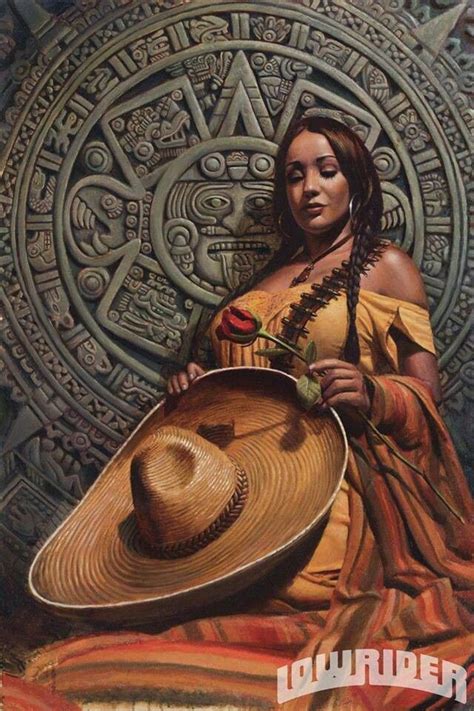 Aztec Art Lowrider Art Mexican Culture Art Aztec Art