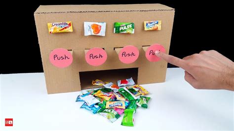 How To Make Multi Candy Vending Machine From Cardboard Youtube