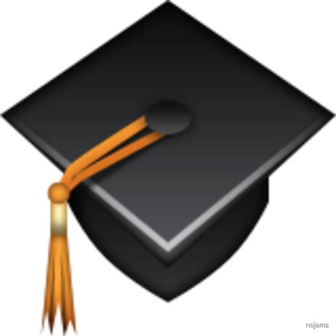 Graduation Cap Emoji By Nojams Redbubble