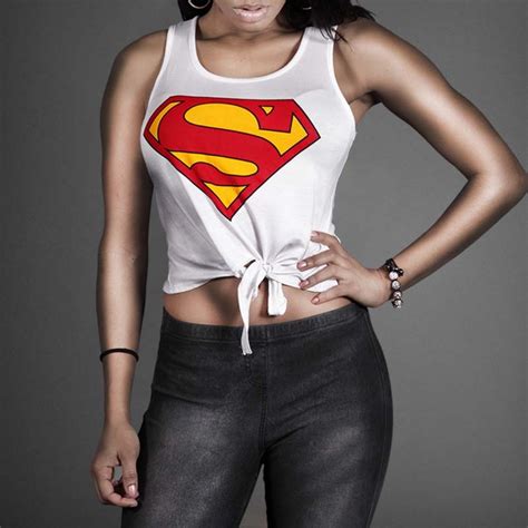 Supergirl Ladies Crop Top Wehustle Menswear Womenswear Hats Mixtapes And More