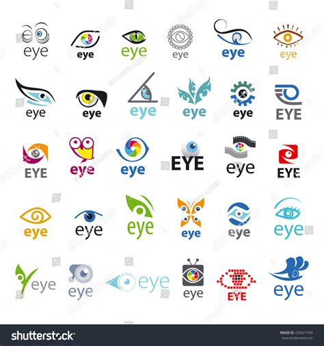 Biggest Collection Vector Icons Eye Stock Vector Royalty Free 220421590