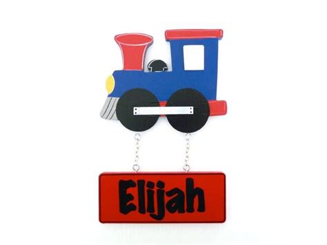Train Nursery Decor Train Name Sign Wooden Name Sign Trin Etsy