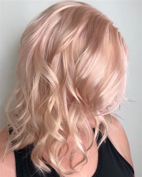 Champagne Rose Gold Blonde Hair Fashionblog