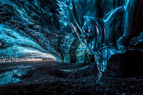 Crystal Ice Cave Vatnajökull Glacier South Iceland