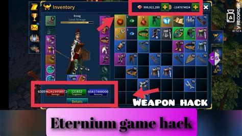 Eternium Hack Game Guardian L Eternium Game Powerful Weapon In Hindi