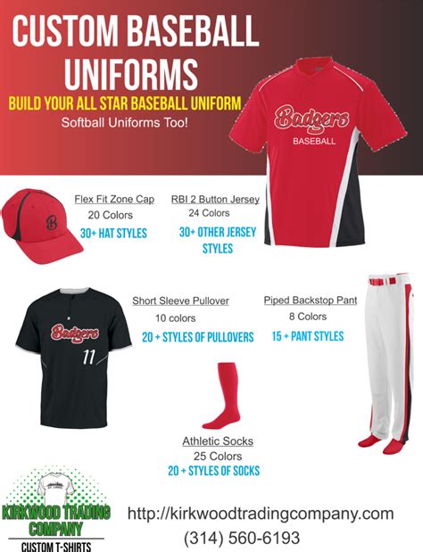 Custom Baseball Uniforms Build Your Own Kirkwood Trading Company