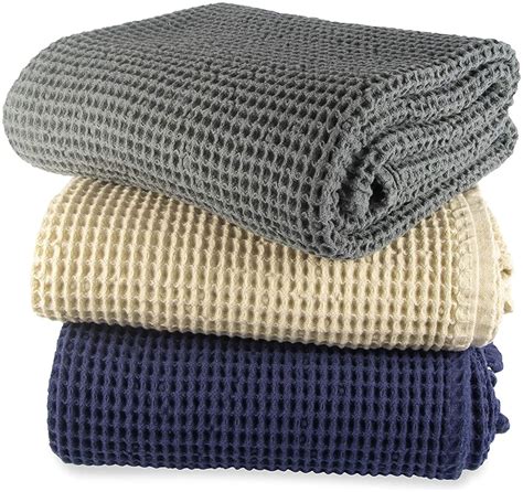 Organic Cotton Twin Size Blanket 100 Cotton Waffle Weave Etsy