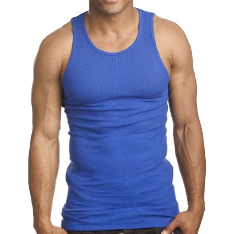 2 Premium Quality 100 Cotton Men A Shirt Undershirt Wife Beater Muscle