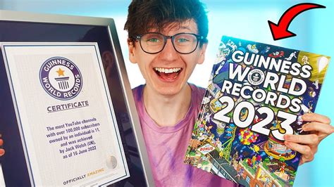 Im In The Guinness World Record Book 2023 Youtube