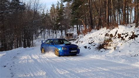 Subaru Impreza Wrx Sti Snow Driving Part 2 Youtube