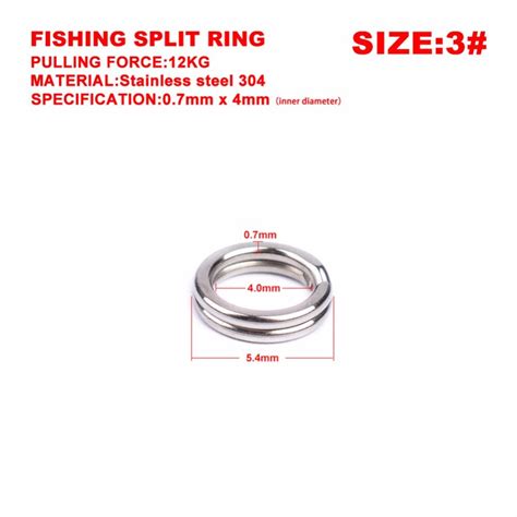 Lumiparty 100pcs Stainless Steel Split Rings For For Blank Lures