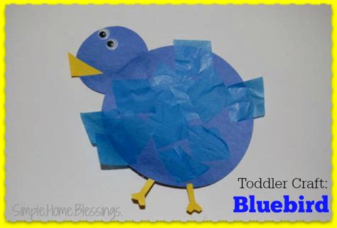 Toddler Craft Blue Bird Simple Home Blessings