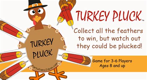 Turkey Pluck Thanksgiving Game For Kids And Adults