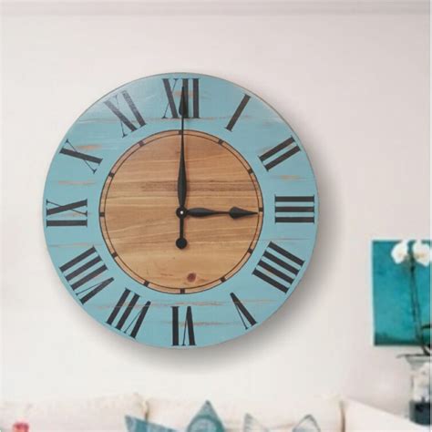 August Grove Oversized Valeria Farmhouse Wall Clock Wayfair