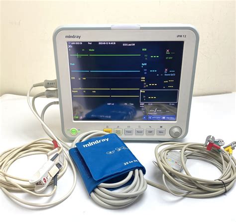 Mindray Ipm12 Touchscreen Patient Monitor Co2 Gas Module Spo2 Ecg