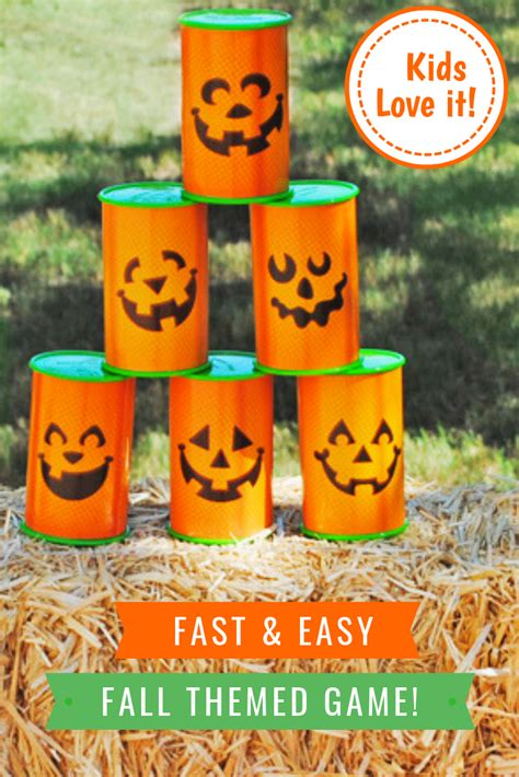 Great For Fall Festivals Pumpkin Can Knock Down Is Easy To Setup And