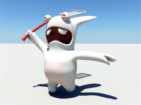 Crazy Rabbit Cartoon 3d Model Maya Files Free Download Cadnav