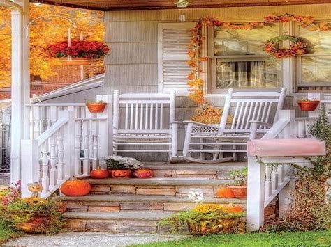 Autumn Porch Autumn Porch Decorations Front Country HD Wallpaper Peakpx