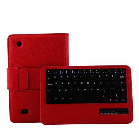 Pinhen Kindle Fire 7 2015 Keyboard Case Wireless Removable