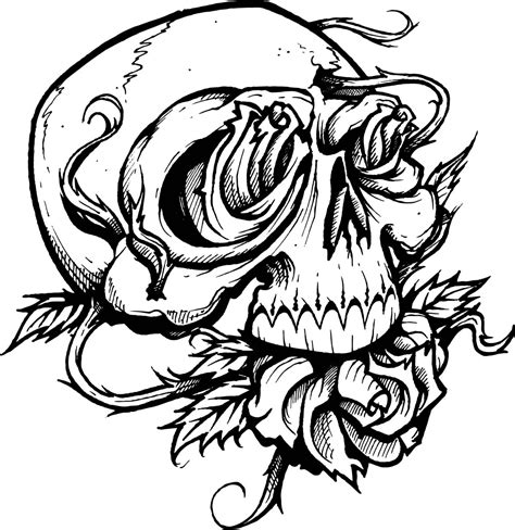 Make a coloring book with skull printable for one click. Cool Skull Coloring Pages at GetColorings.com | Free ...