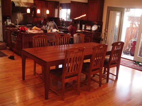 Hand Crafted Suzannes 8 Foot Long African Mahogany Dining Table By