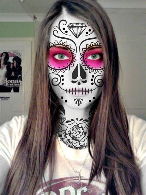 Sugar Skull Portrait By Mexicourtney On Deviantart Halloween Makeup